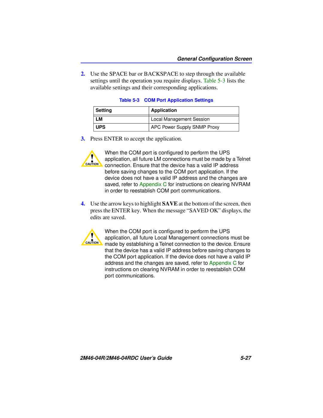 Cabletron Systems pmn manual Press Enter to accept the application 