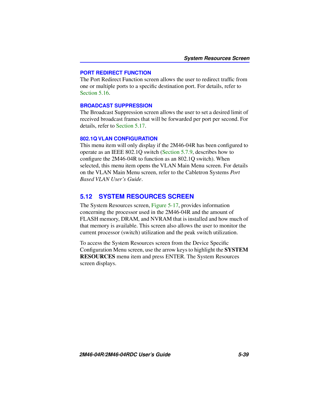 Cabletron Systems pmn manual System Resources Screen 