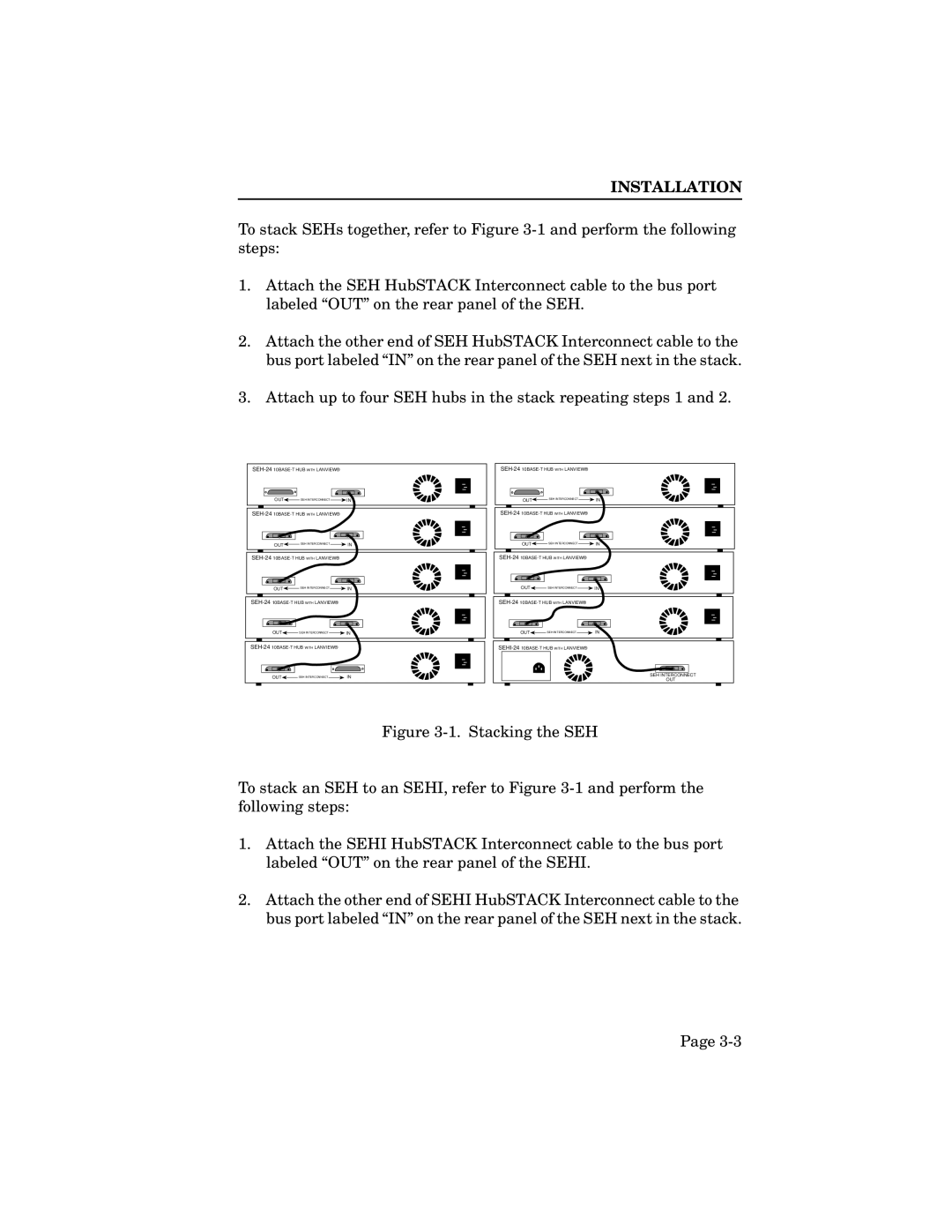 Cabletron Systems SEH-32, SEH-34 manual SEH-2410BASE-T HUB with Lanview 