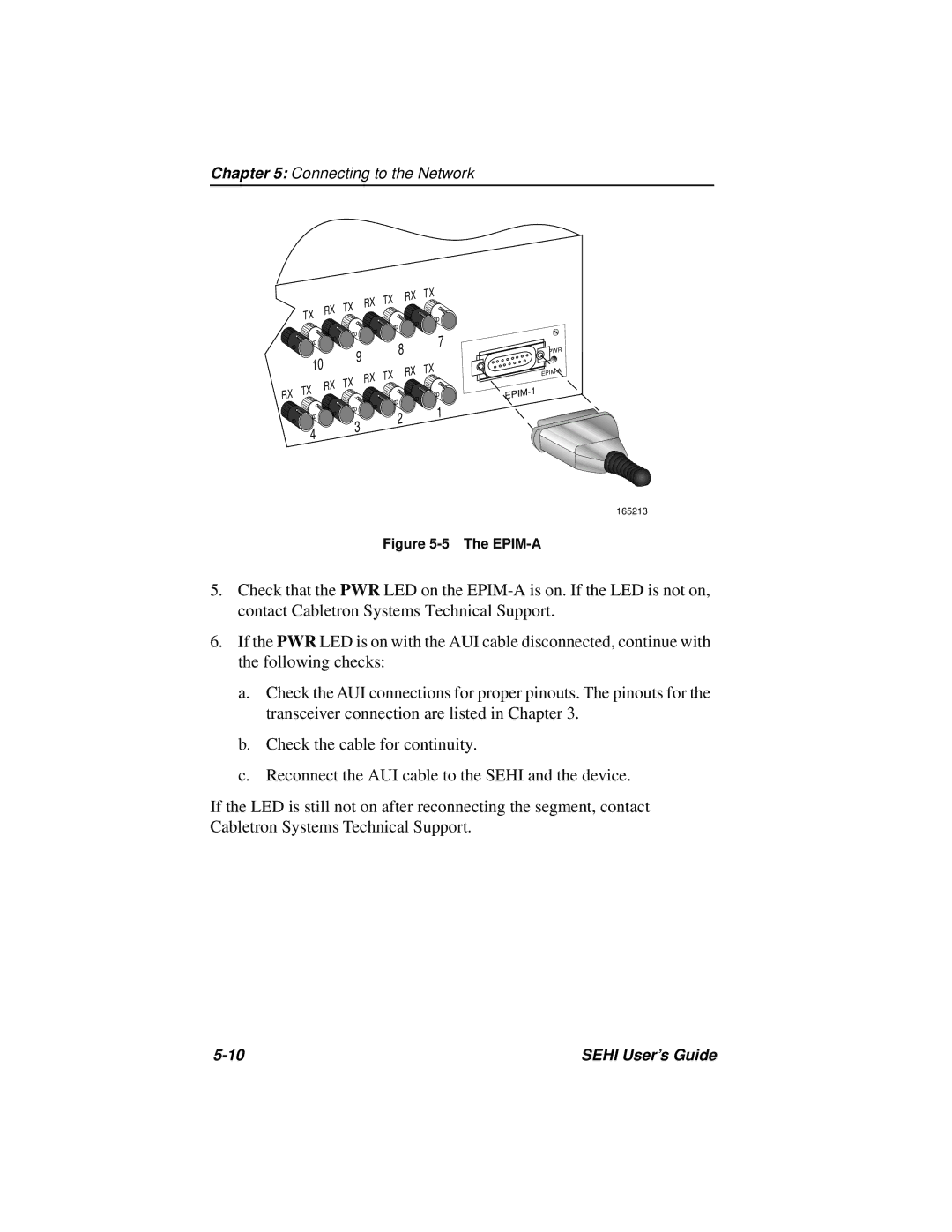 Cabletron Systems SEHI-22FL manual Epim-A 