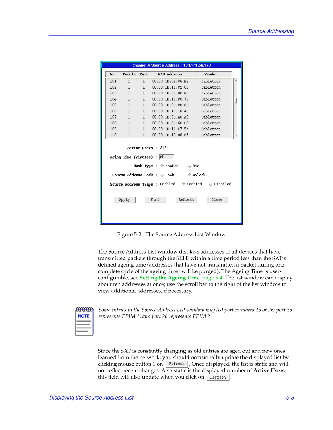 Cabletron Systems SEHI-22/24, SEHI-32/34 manual Source Addressing 