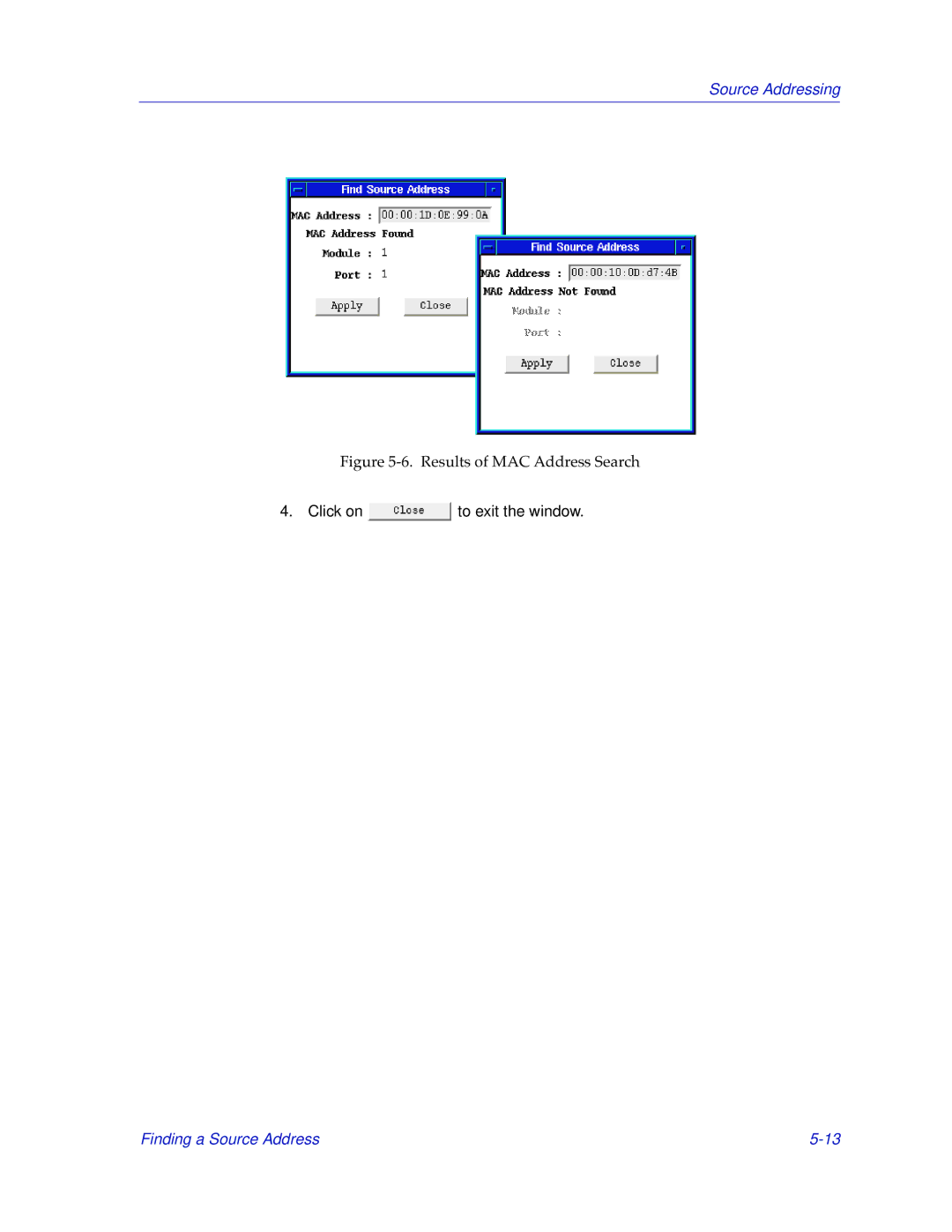 Cabletron Systems SEHI-22/24, SEHI-32/34 manual Click on to exit the window 