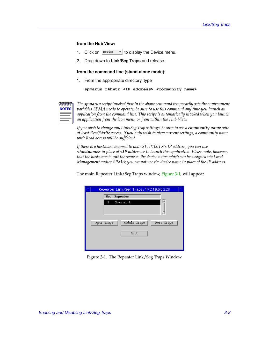 Cabletron Systems SEHI100TX-22 manual From the Hub View, From the command line stand-alone mode 