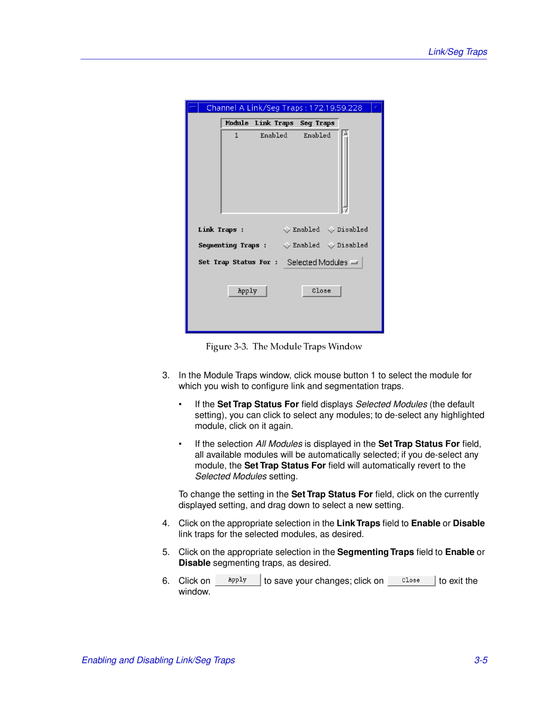 Cabletron Systems SEHI100TX-22 manual Link/Seg Traps 