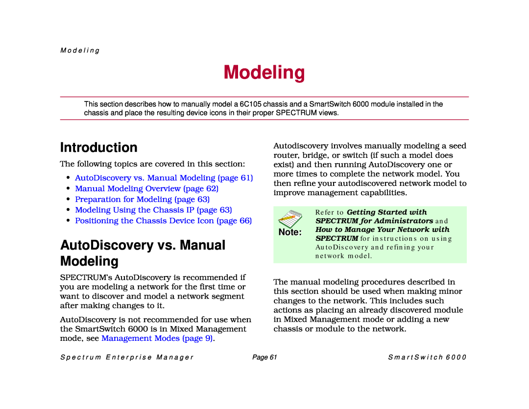 Cabletron Systems SM-CSI1076 Introduction, AutoDiscovery vs. Manual Modeling, Positioning the Chassis Device Icon page 