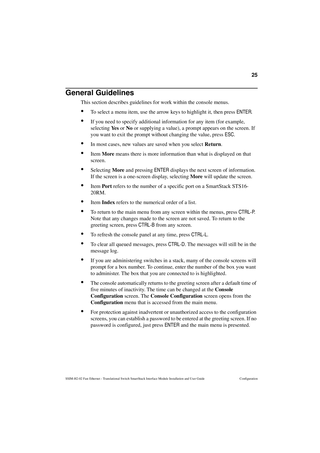 Cabletron Systems SSIM-H2-02 manual General Guidelines 