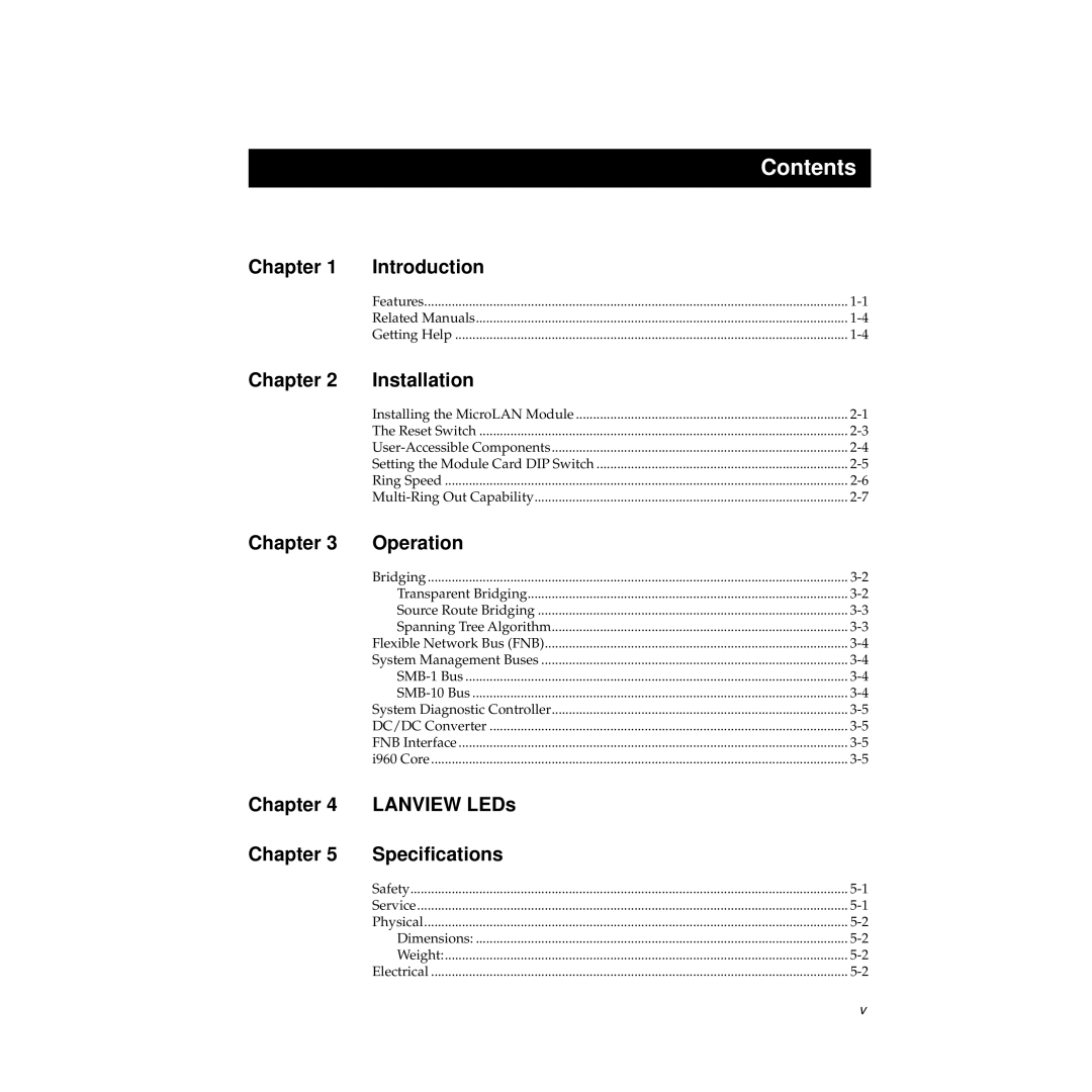 Cabletron Systems STH-24 manual Contents 