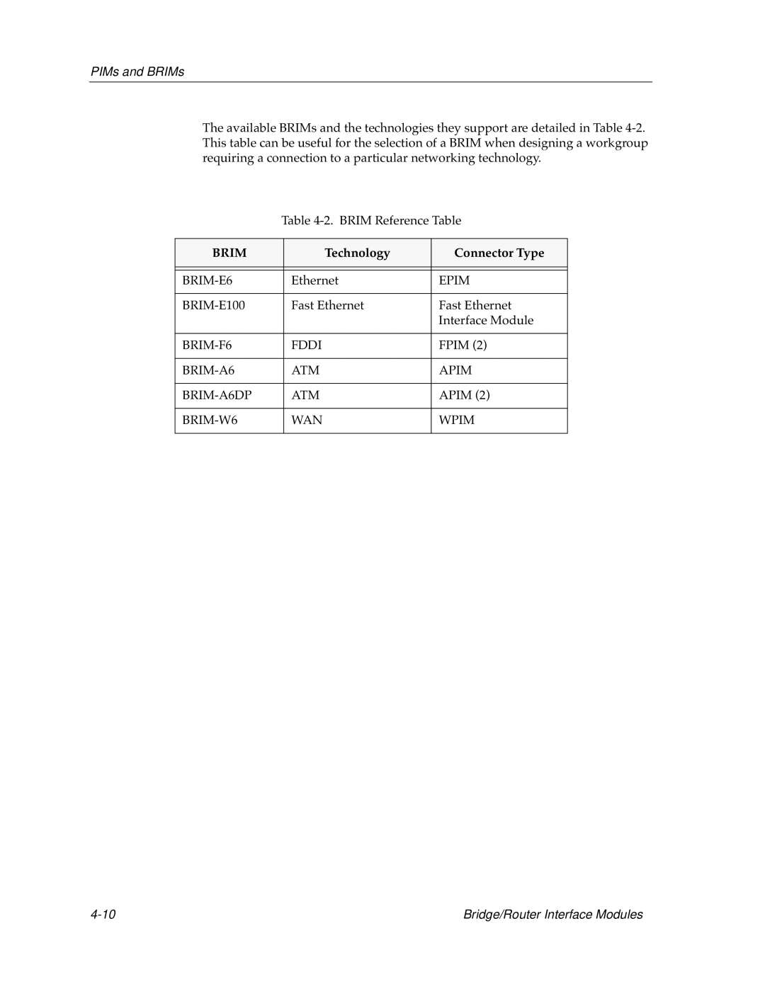 Cabletron Systems switches, bridges manual Brim 