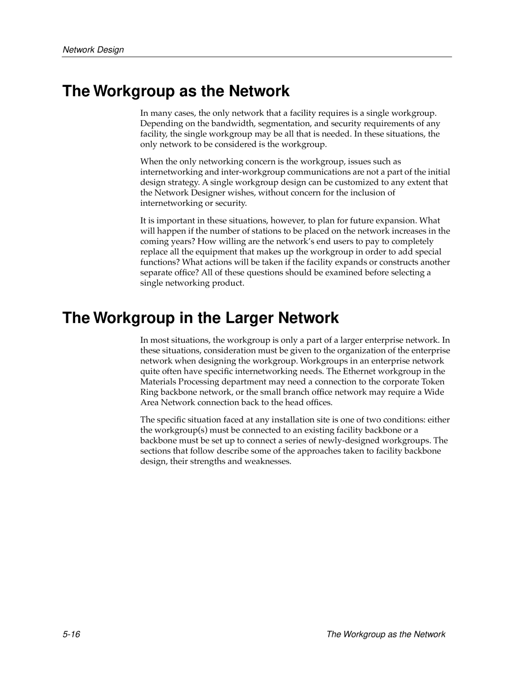 Cabletron Systems switches, bridges manual Workgroup as the Network, Workgroup in the Larger Network 