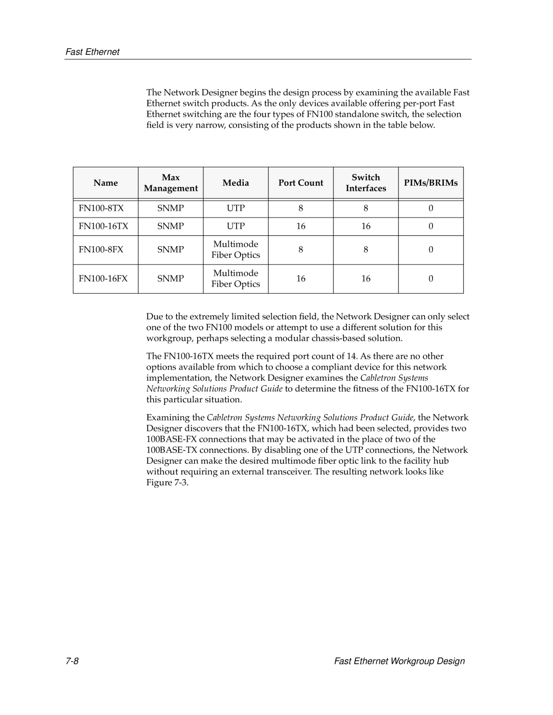 Cabletron Systems switches, bridges manual Snmp UTP 