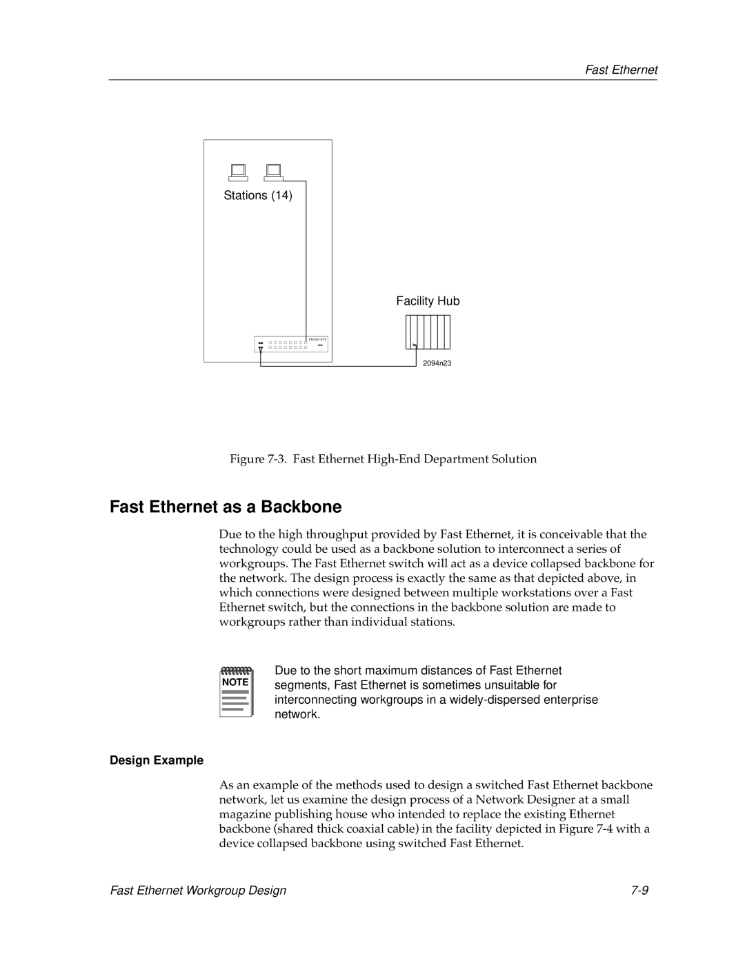 Cabletron Systems bridges, switches manual Fast Ethernet as a Backbone, Fast Ethernet High-End Department Solution 