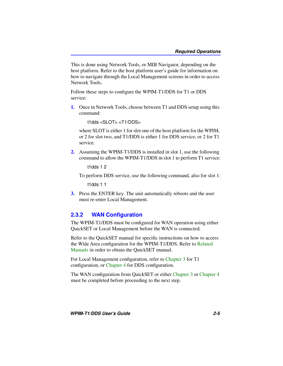 Cabletron Systems T1 manual WAN Conﬁguration 