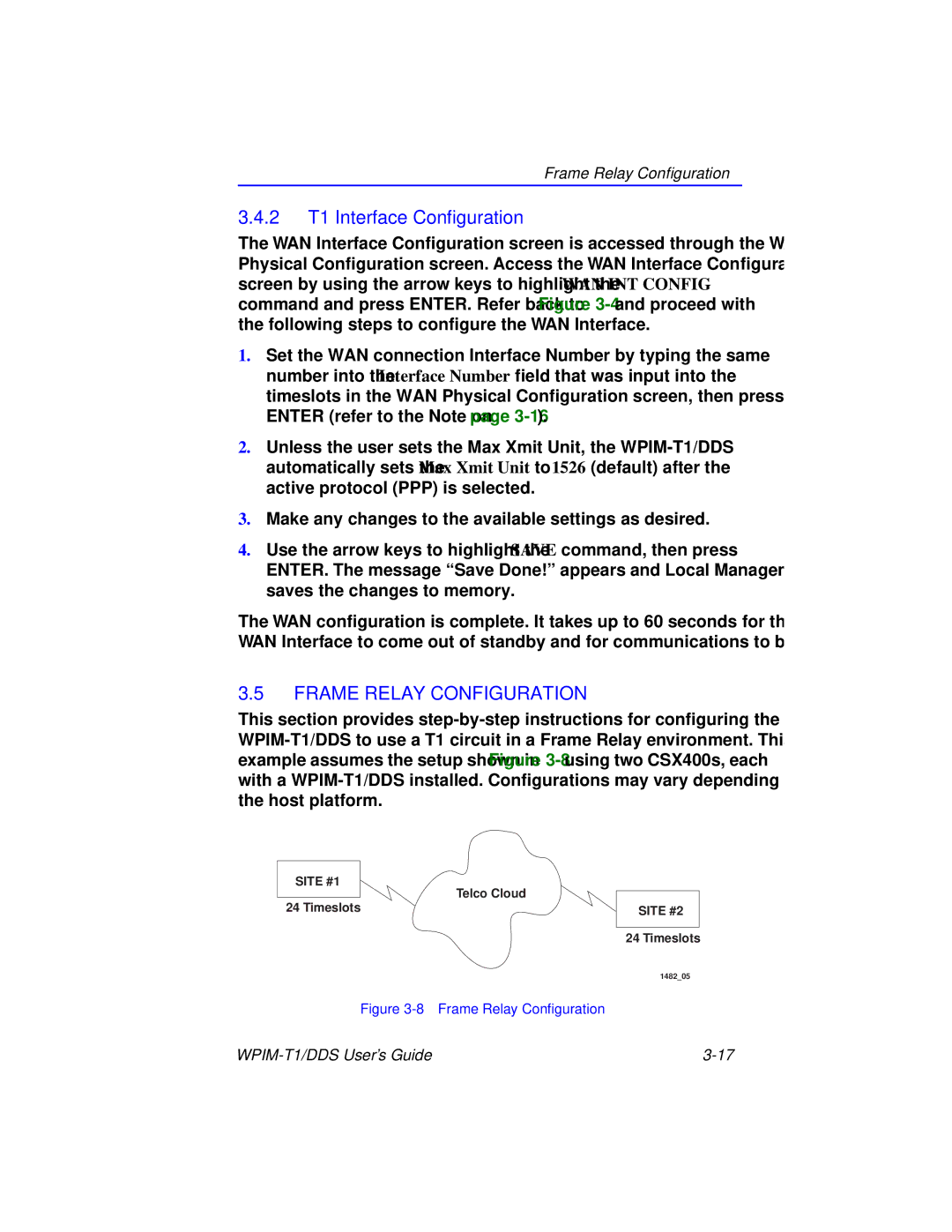 Cabletron Systems T1 manual Frame Relay Configuration, Frame Relay Conﬁguration 