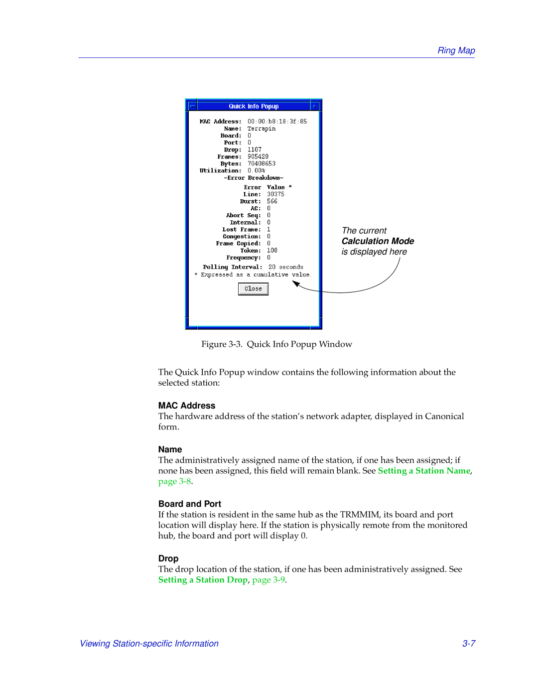 Cabletron Systems TRMMIM manual Board and Port, Drop 