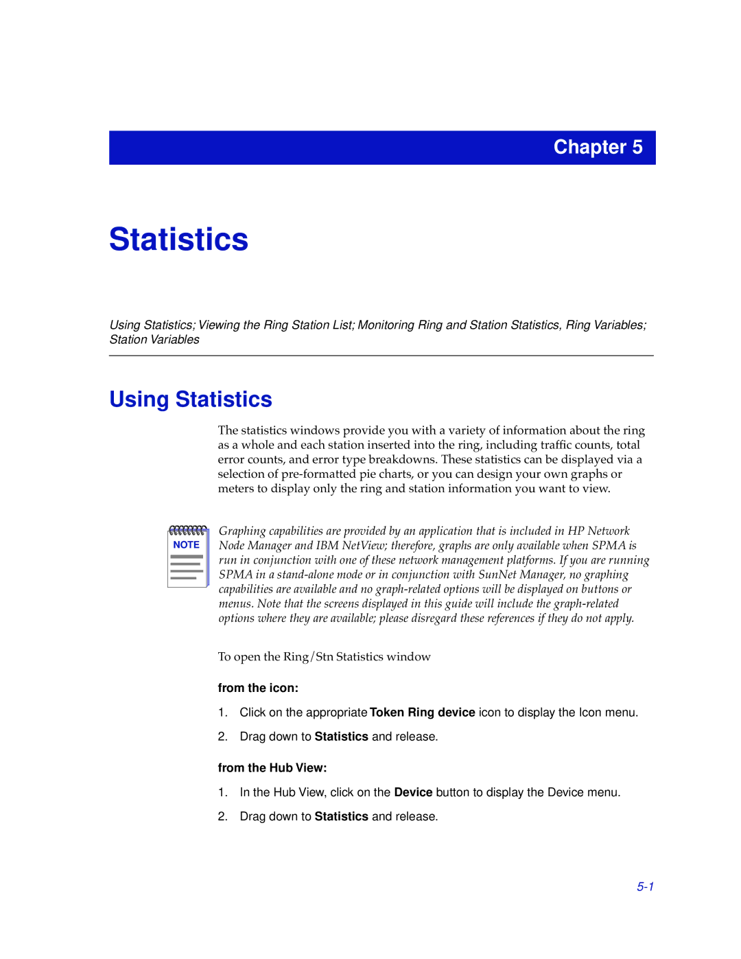 Cabletron Systems TRMMIM manual Using Statistics 