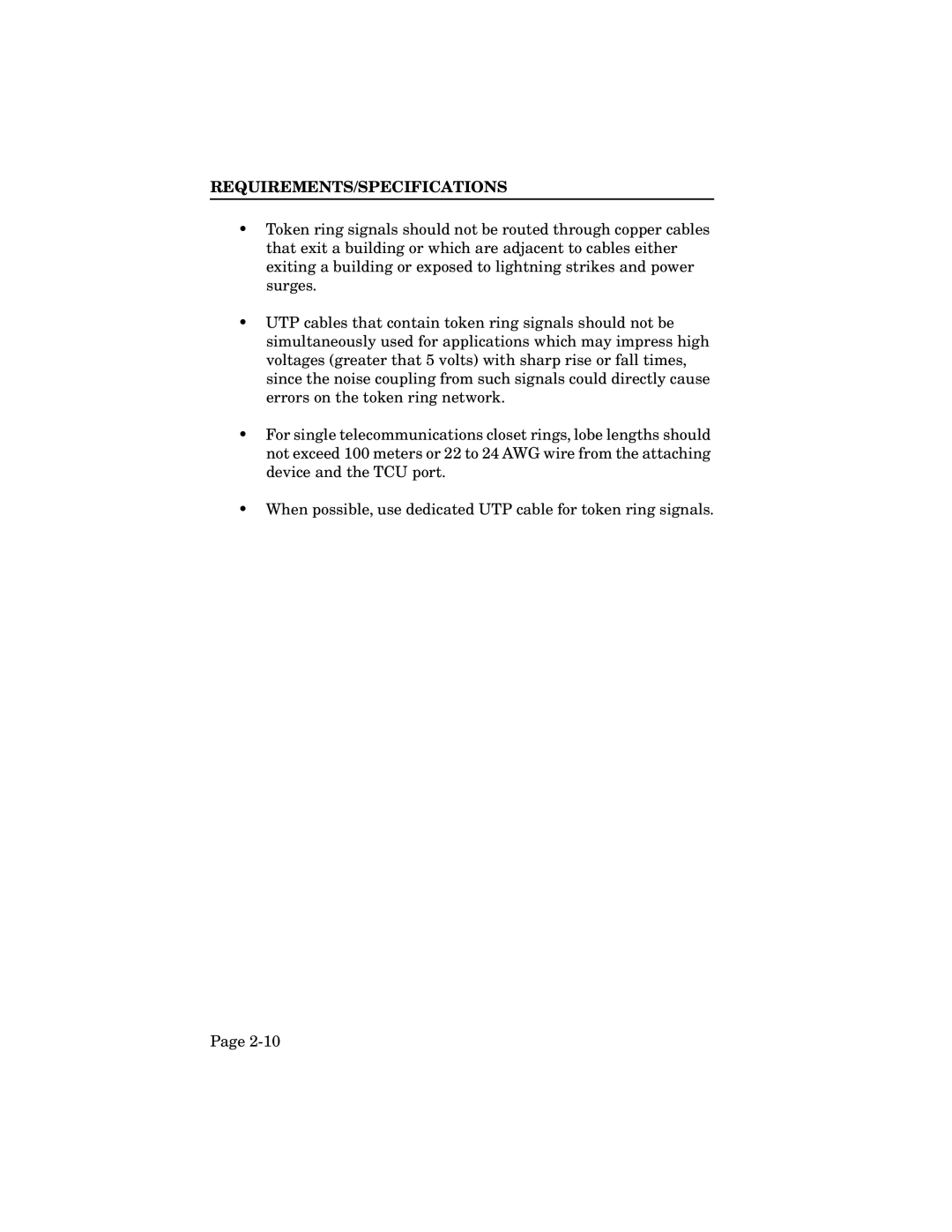 Cabletron Systems TRMIM-24A, TRXI-22A, TRXI-42A, TRXMIM-44A manual Requirements/Specifications 