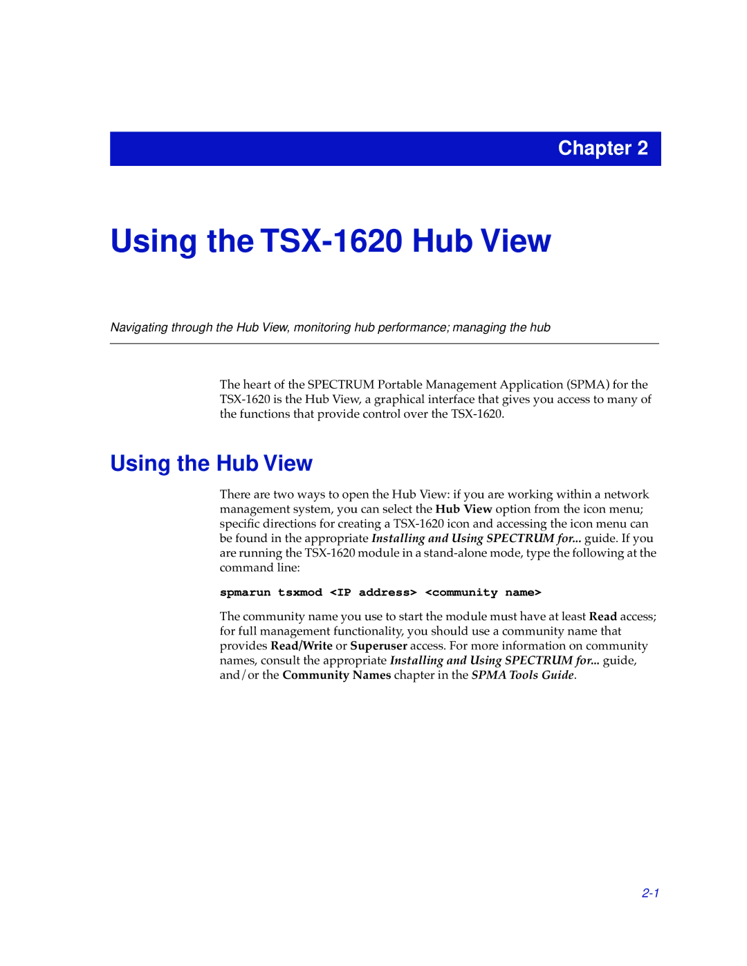 Cabletron Systems manual Using the TSX-1620 Hub View, Using the Hub View 