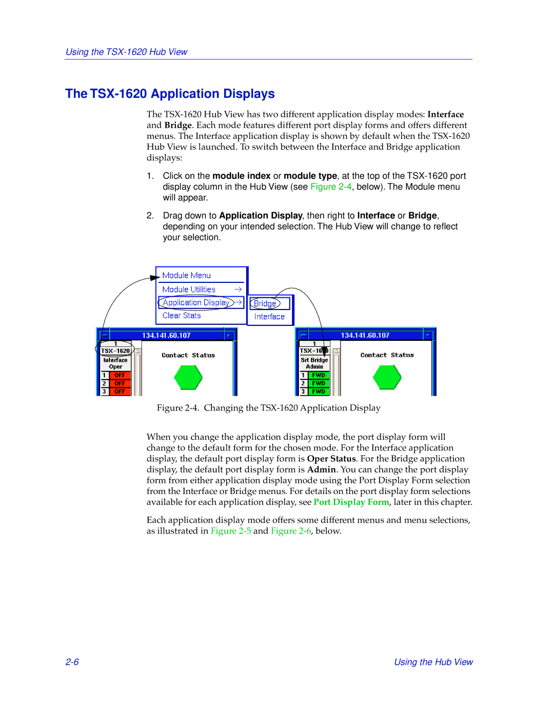 Cabletron Systems manual TSX-1620 Application Displays 