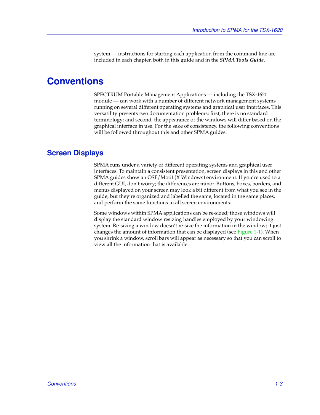 Cabletron Systems TSX-1620 manual Conventions, Screen Displays 