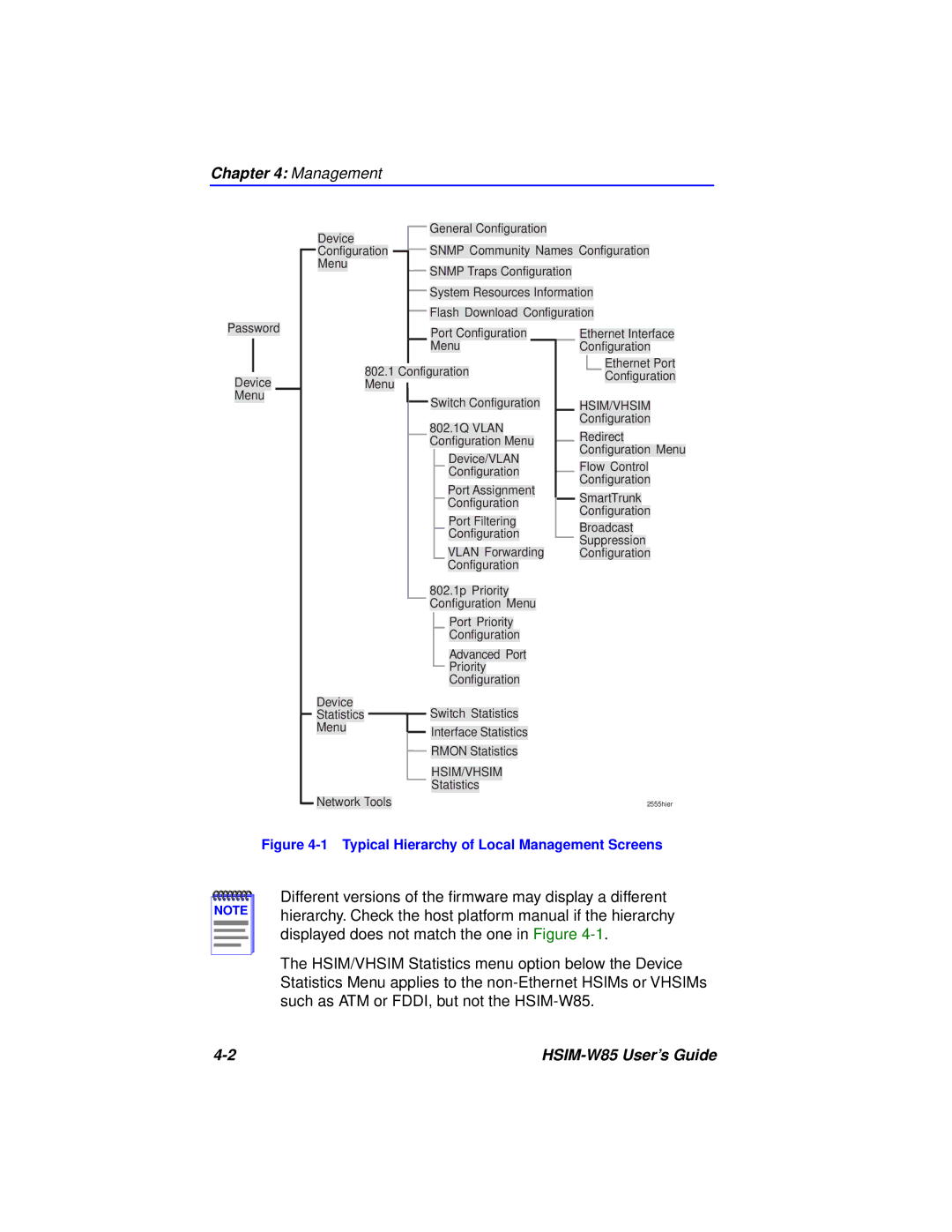 Cabletron Systems W85 manual Management 