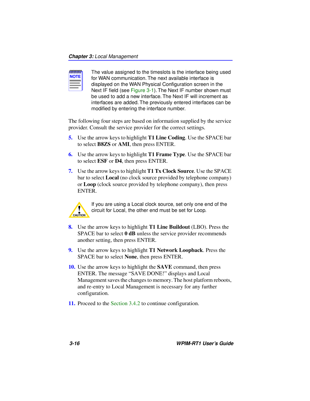 Cabletron Systems WPIM-RT1 manual Enter 