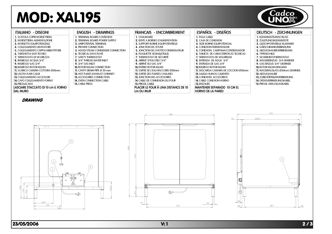 Cadco XAL-195 specifications 90+% 