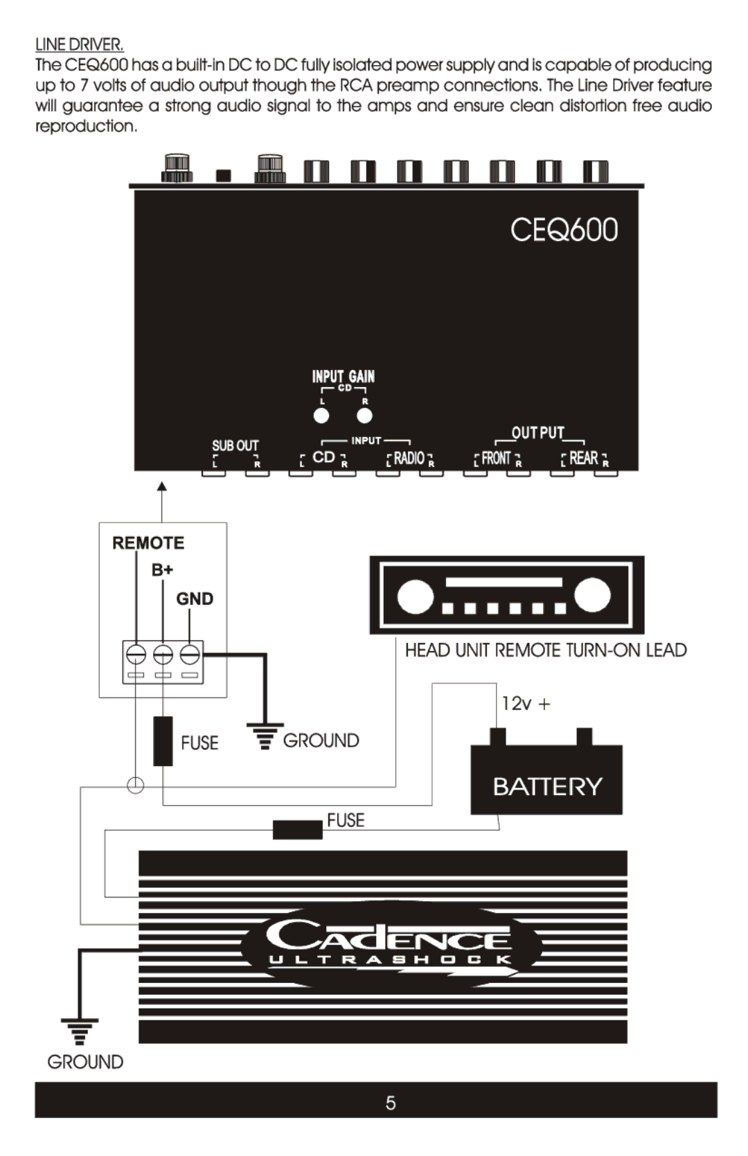 Cadence CEQ-600 manual 