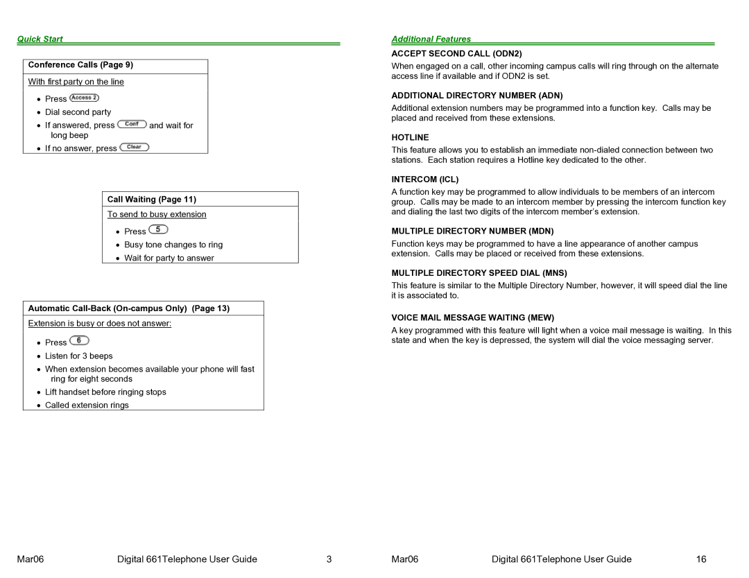 Cadence Mar06 manual Additional Features 