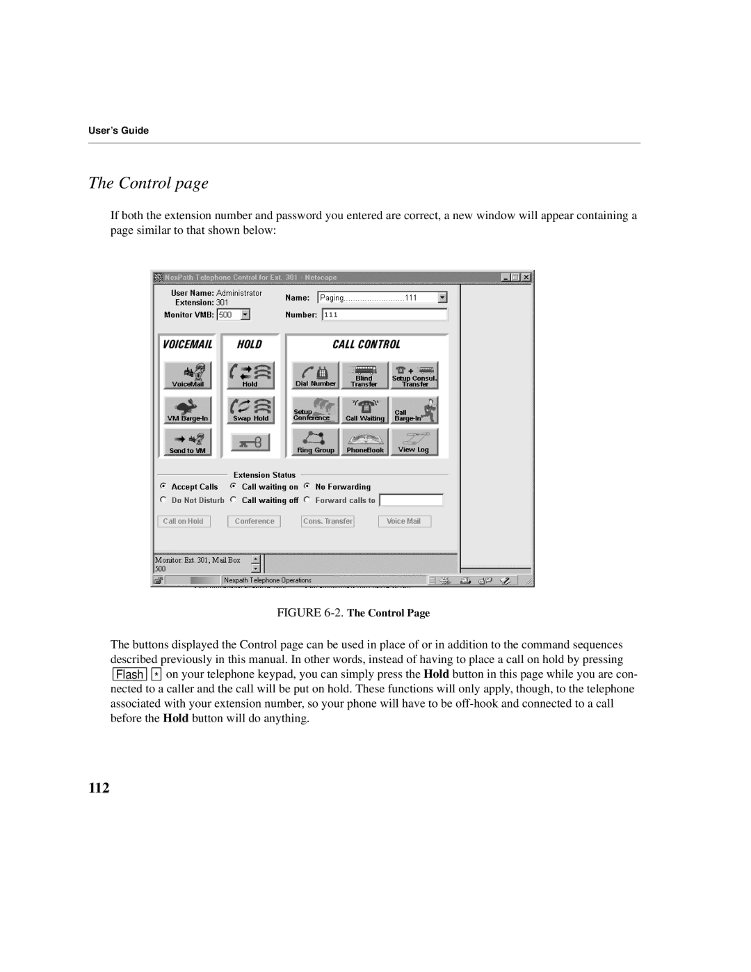 Cadence Telephony manual Control, 112 