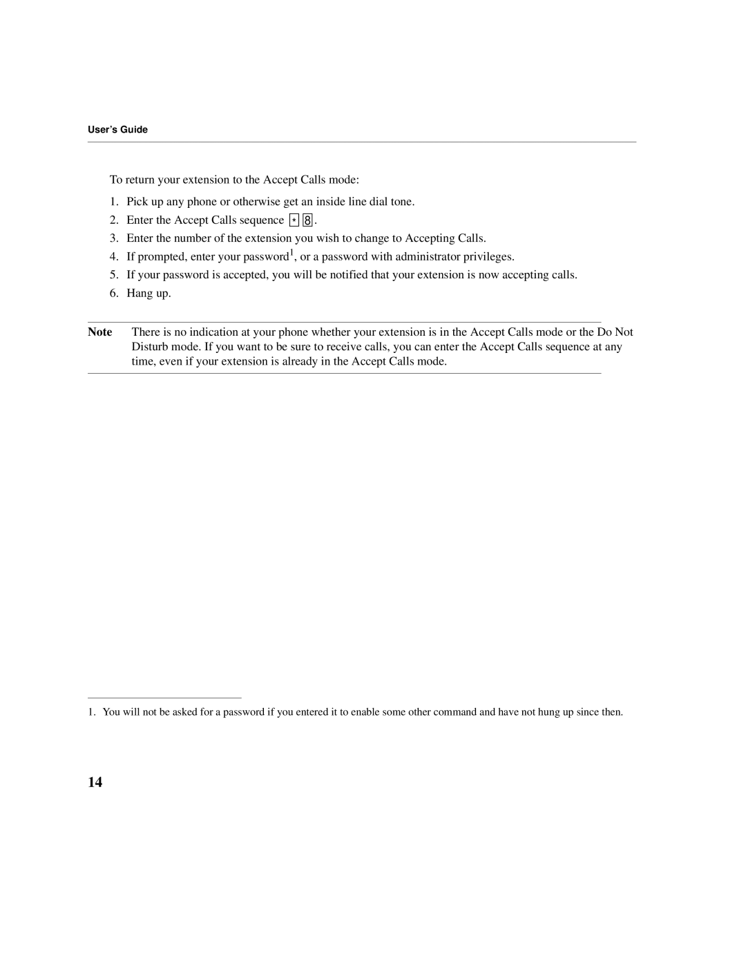 Cadence Telephony manual User’s Guide 