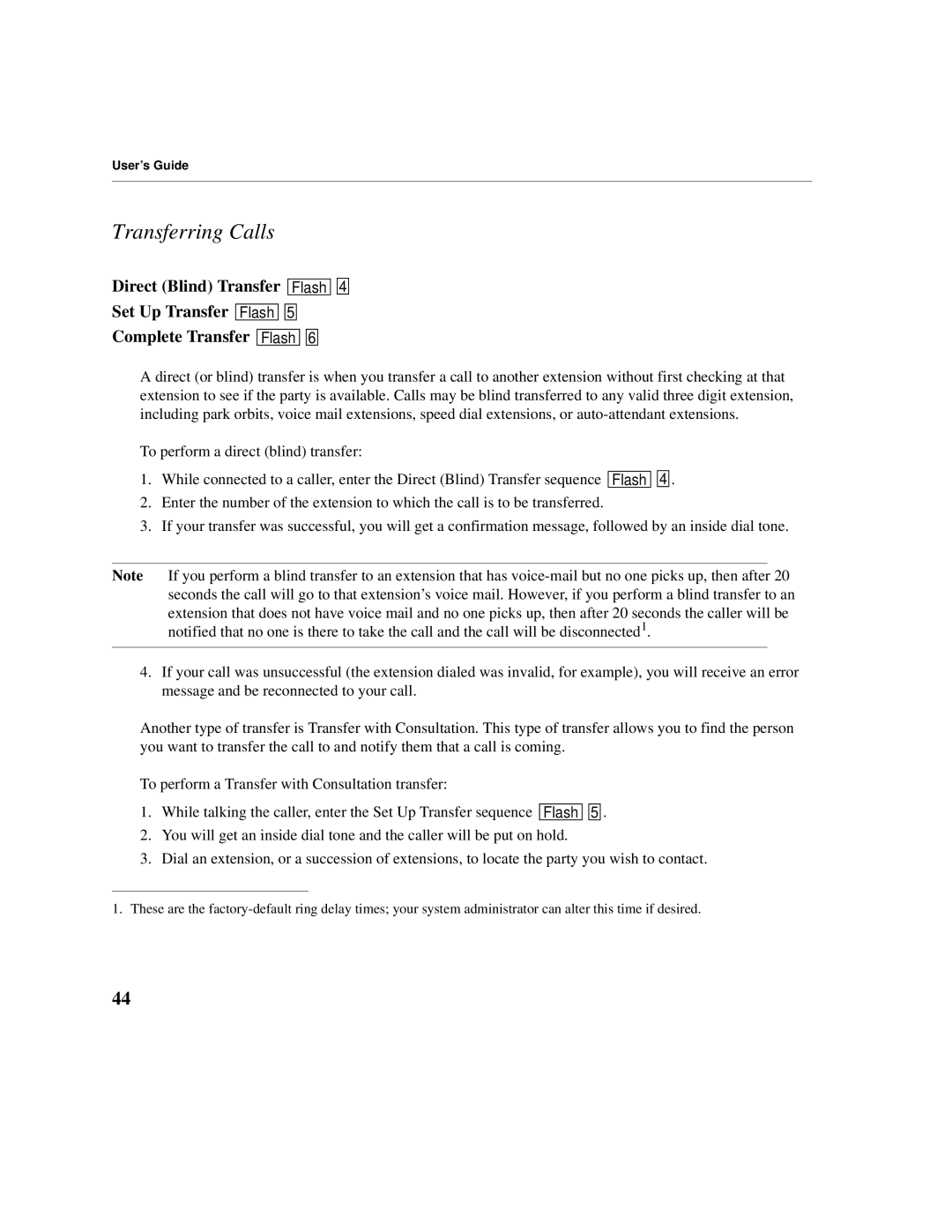 Cadence Telephony manual Transferring Calls 