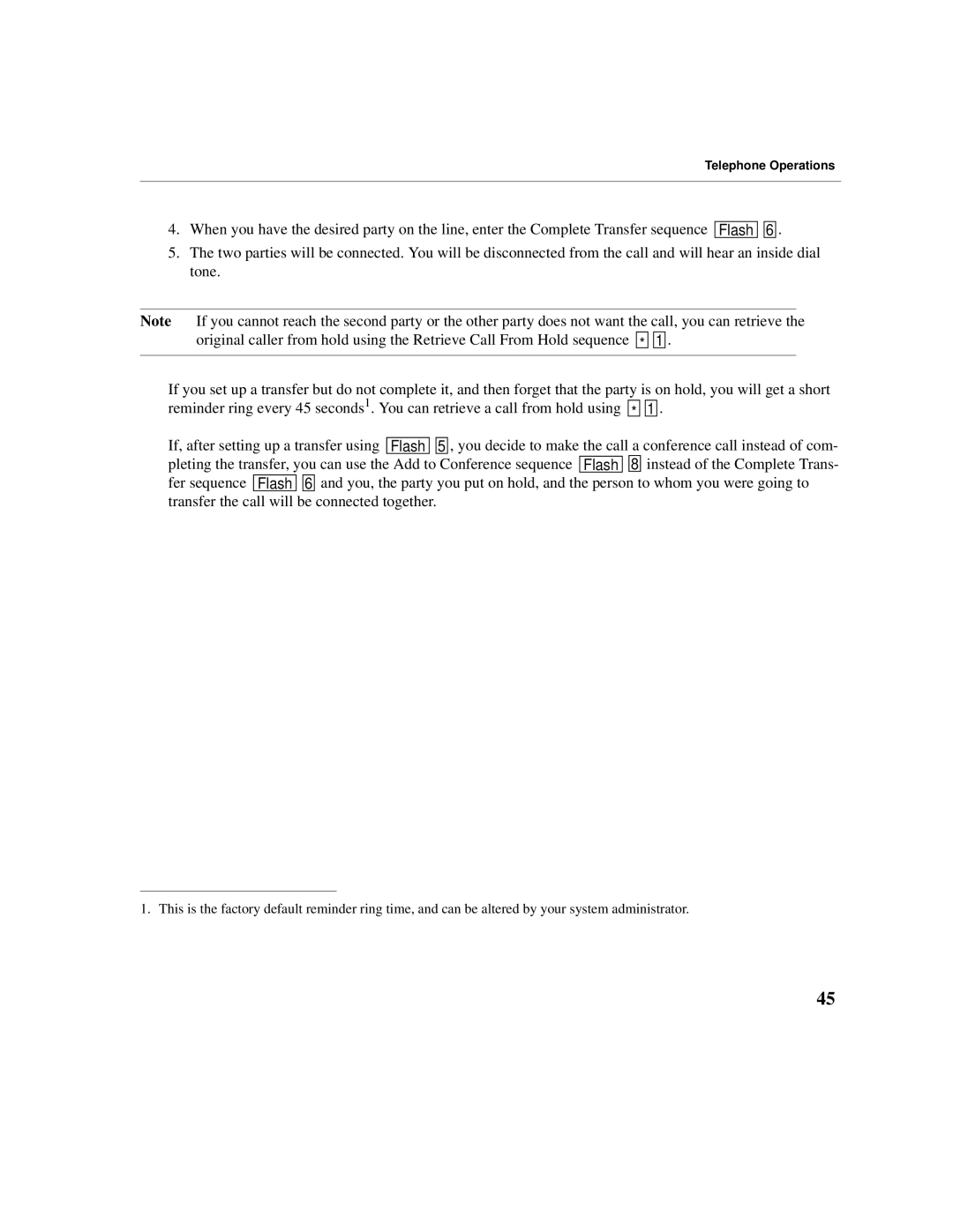 Cadence Telephony manual Telephone Operations 