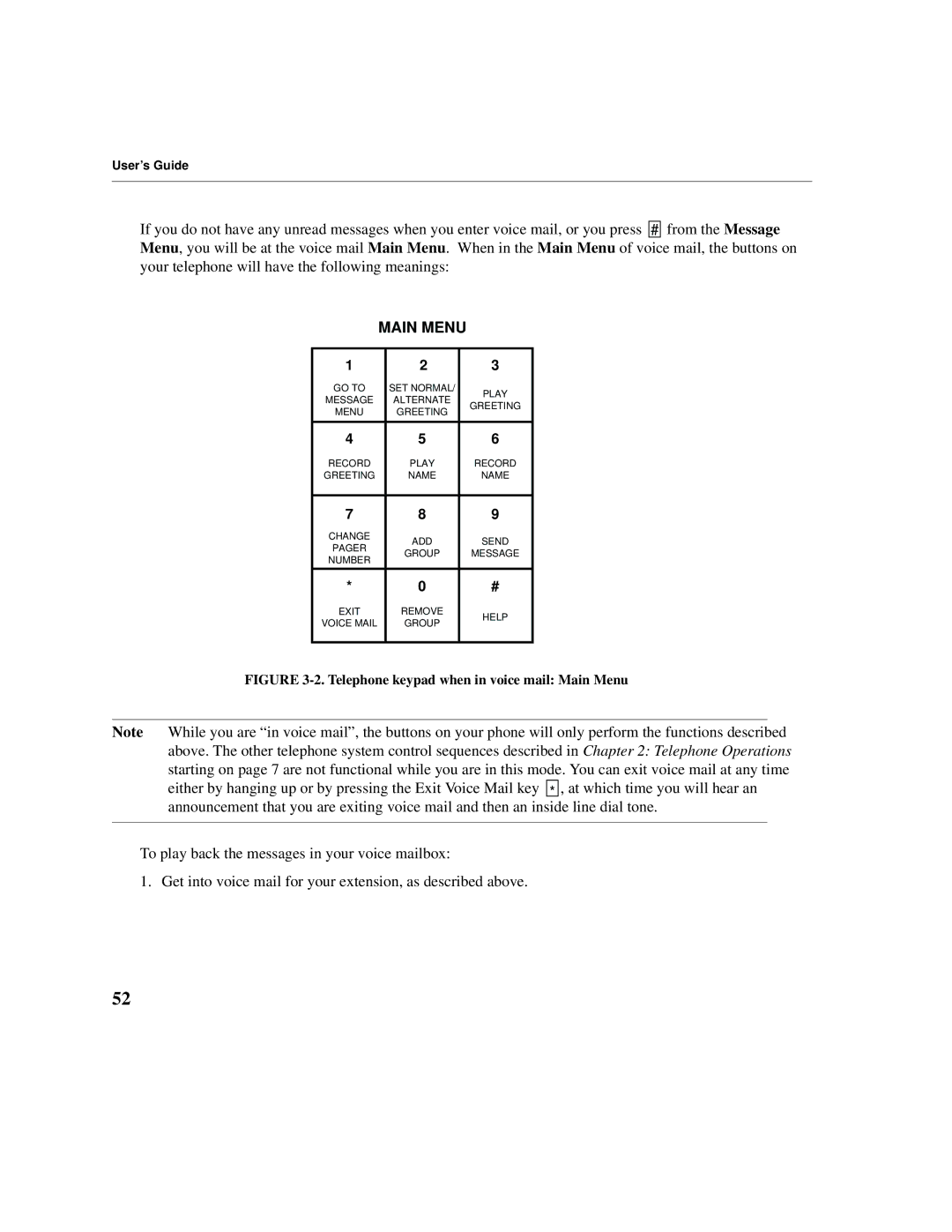 Cadence Telephony manual Main Menu 