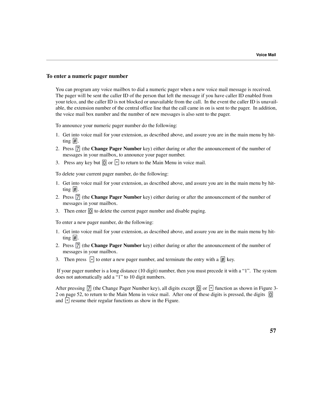 Cadence Telephony manual To enter a numeric pager number 