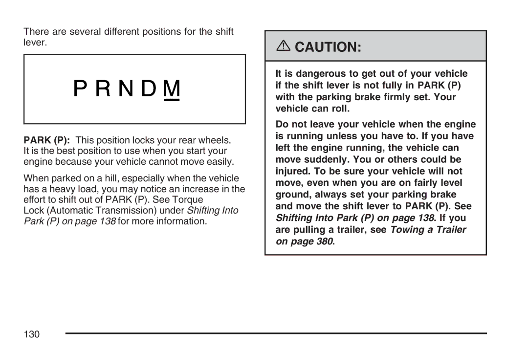 Cadillac 2007 owner manual 130 