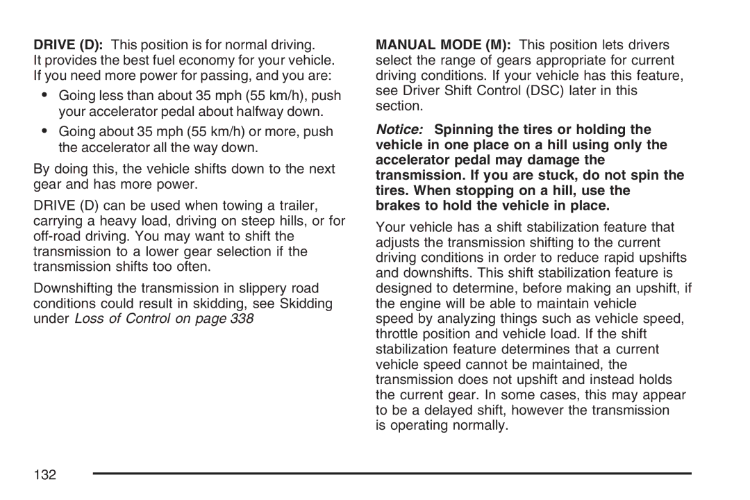 Cadillac 2007 owner manual 