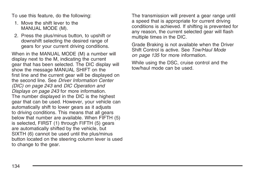 Cadillac 2007 owner manual 