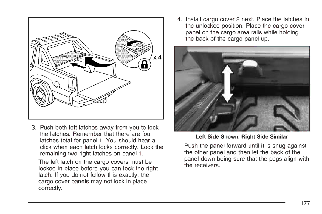 Cadillac 2007 owner manual Left Side Shown, Right Side Similar 