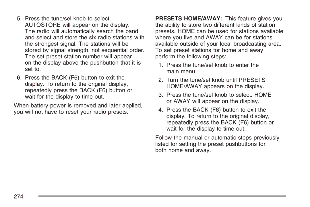 Cadillac 2007 owner manual 