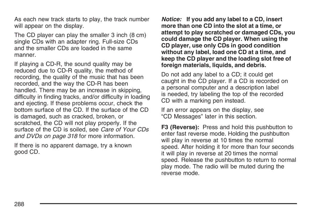 Cadillac 2007 owner manual 