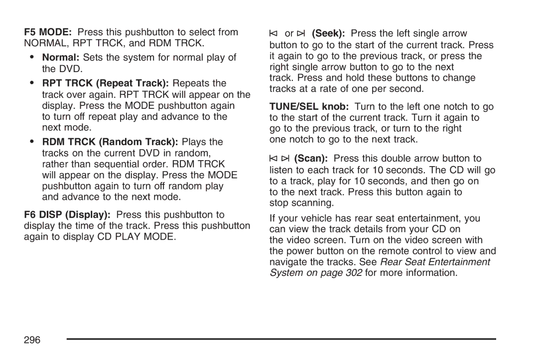 Cadillac 2007 owner manual 