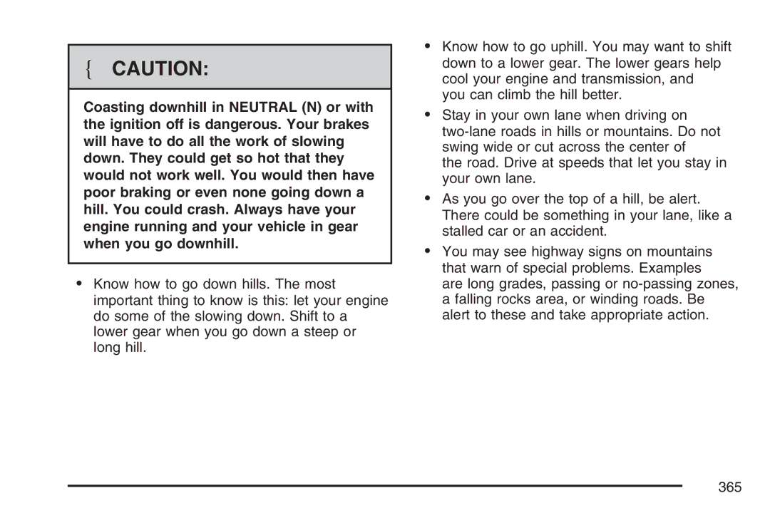 Cadillac 2007 owner manual 