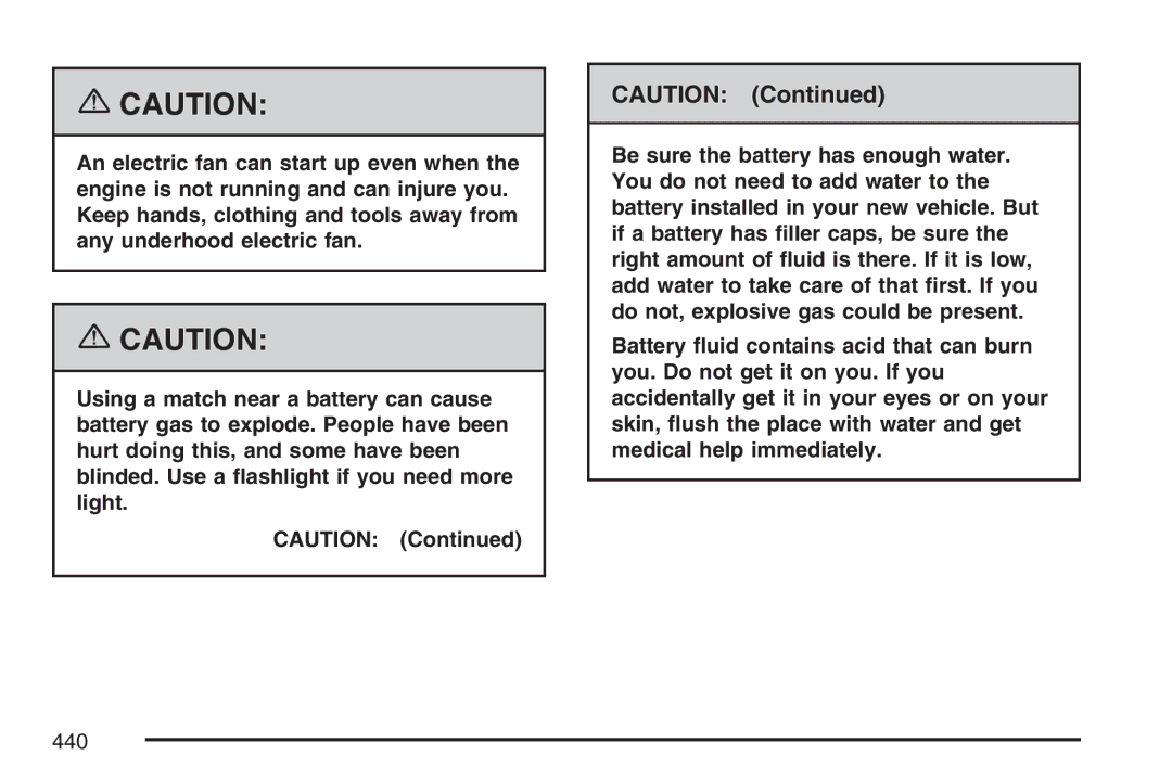 Cadillac 2007 owner manual 440 