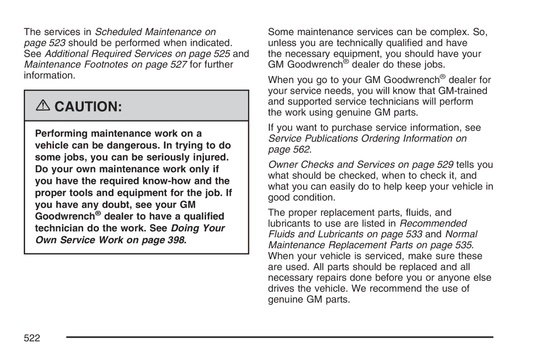 Cadillac 2007 owner manual 