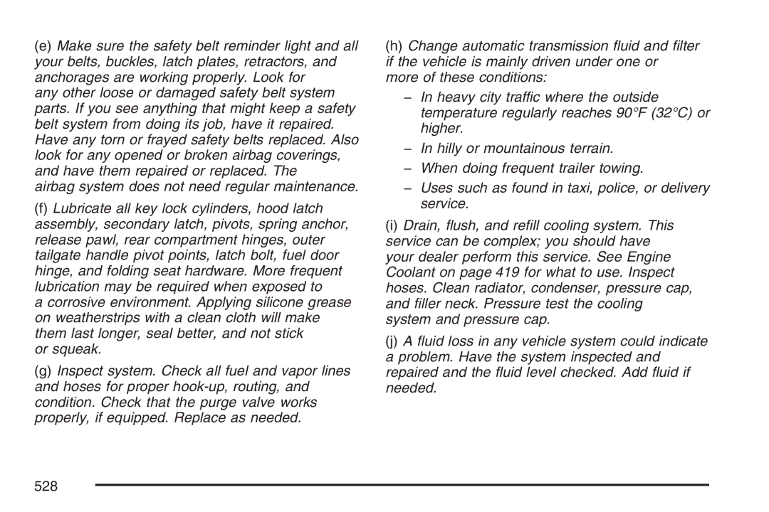 Cadillac 2007 owner manual 528 