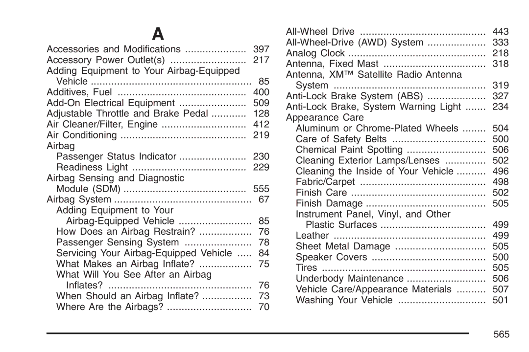 Cadillac 2007 owner manual 