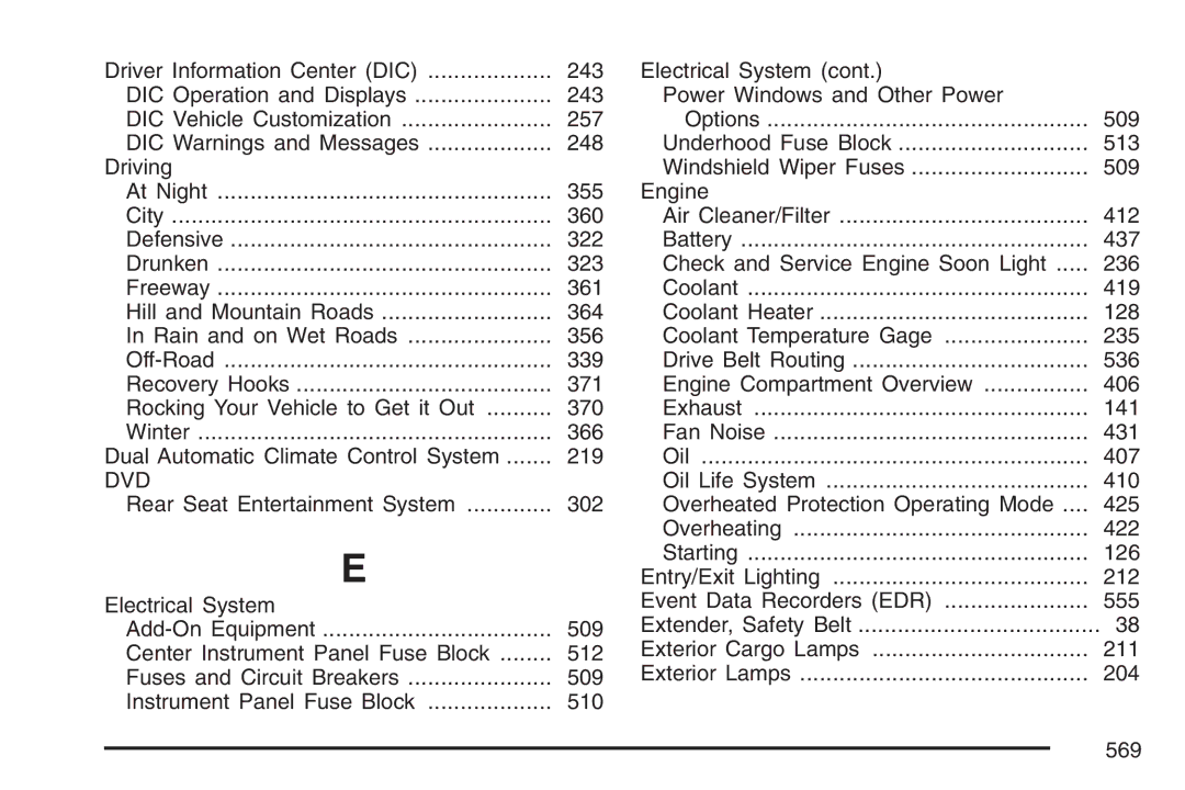 Cadillac 2007 owner manual Dvd 