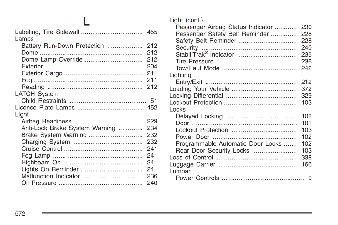 Cadillac 2007 owner manual 