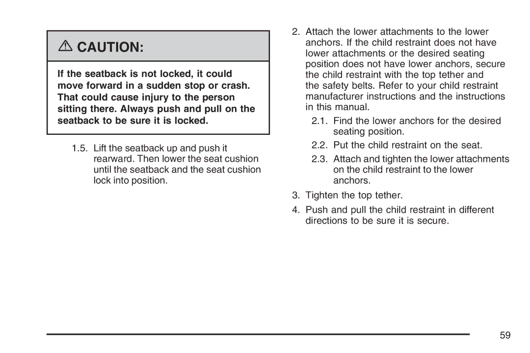 Cadillac 2007 owner manual 