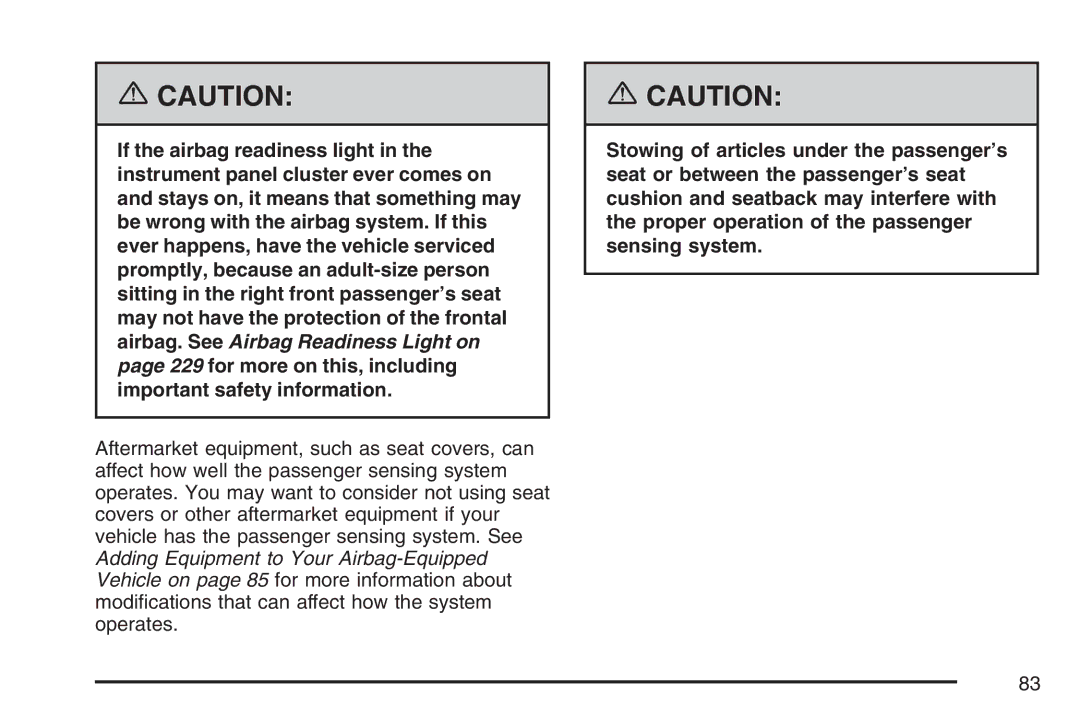 Cadillac 2007 owner manual 